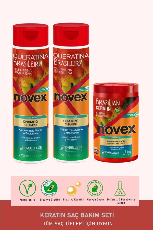 ست مراقبت از مو اورجینال برند Novex کد 683366602