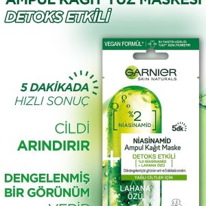 ماسک صورت اورجینال برند Garnier مدل Ampul Kağıt Yüz Maskeleri 3’lü کد 99698412
