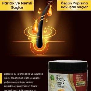 ماسک مو اورجینال برند Bio keratin gold کد 250542894