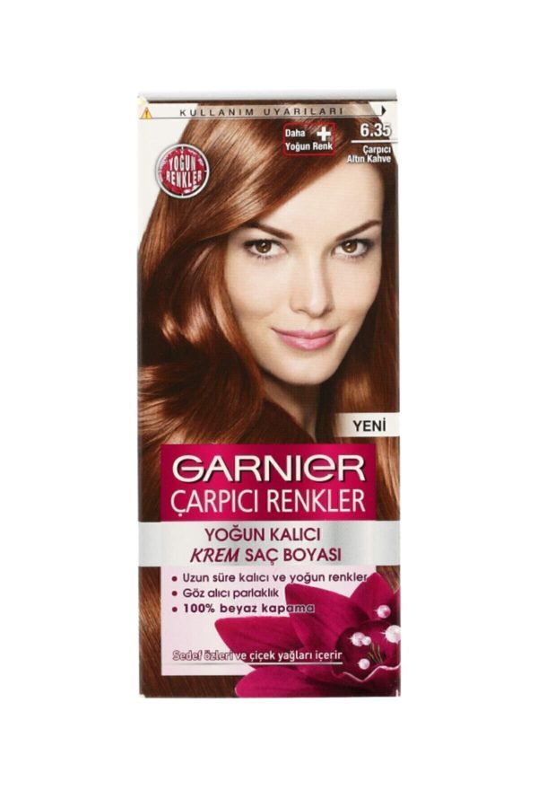 رنگ مو اورجینال برند Garnier مدل Stunning Gold Brown Hair Dye کد 4428368 - Image 3
