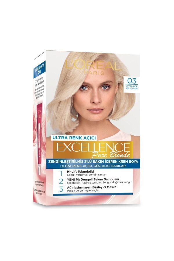 رنگ مو اورجینال برند L oreal paris مدل Excellence Creme Saç Boyası کد 31377822 - Image 2