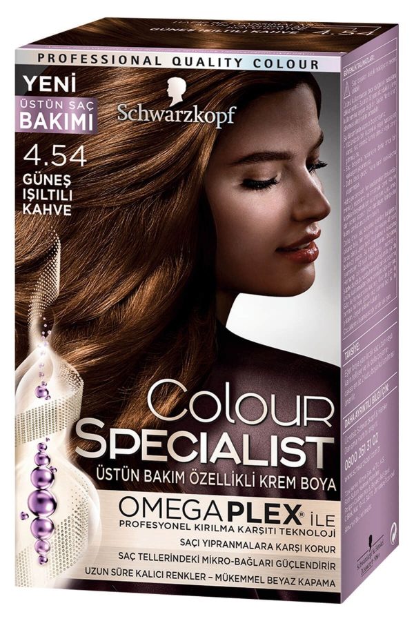 رنگ مو اورجینال برند Colour specialist مدل Güneş Işıltılı Kahve کد 916667