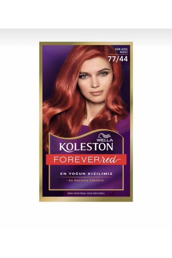 رنگ مو اورجینال برند Wella مدل Kor Ateş Kızılı Set Boya کد 73081464