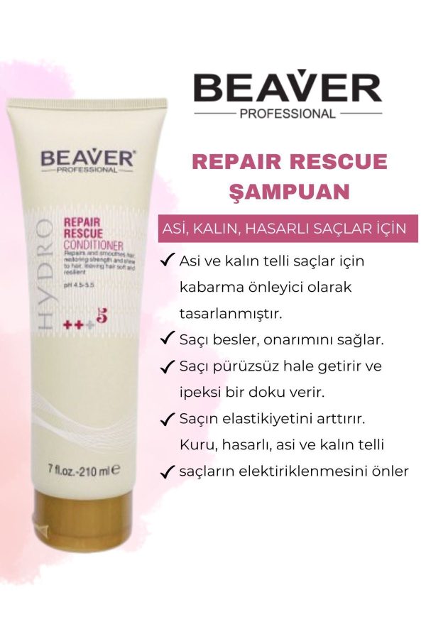 کرم مو اورجینال برند Beaver professional مدل Beaver-repair Rescue Saç Kremi کد 305239375 - Image 2