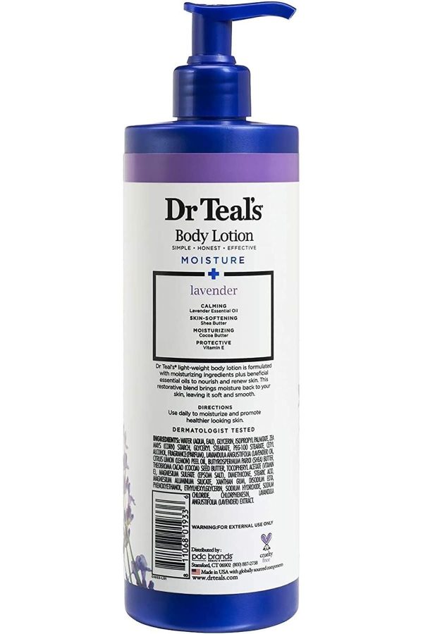 کرم بدن اورجینال برند Dr teals مدل Yatıştırıcı Lavanta Vücut Losyonu 532ml کد 356538729 - Image 2