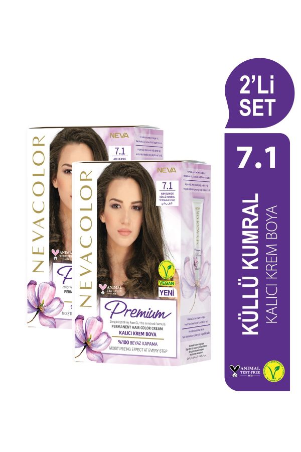 رنگ مو اورجینال برند Nevacolor premium مدل Premium 2'Lİ SET کد 818555599