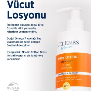 کرم بدن اورجینال برند Celenes by sweden مدل Sea Buckthorn Body Lotion 200ml کد 75503472