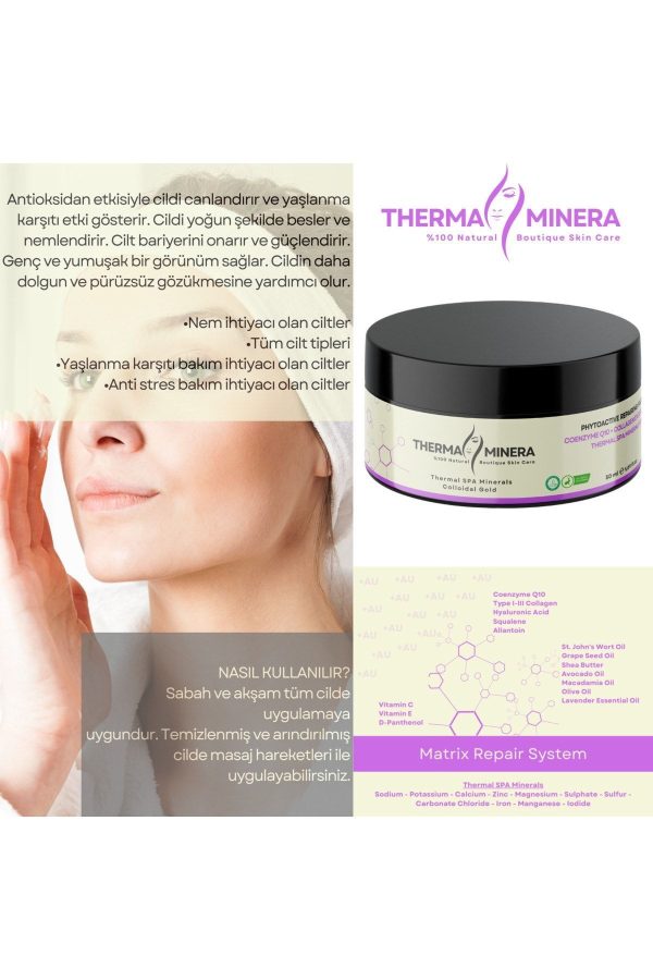 کرم صورت اورجینال برند Thermaminera مدل Anti-Aging Revitalizing Repairing Coenzyme Cream کد 721130420 - Image 5