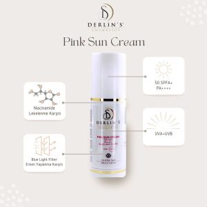 ضد آفتاب صورت اورجینال برند Derlin s professional cosmetics مدل Pink Sun Cream کد 824430243