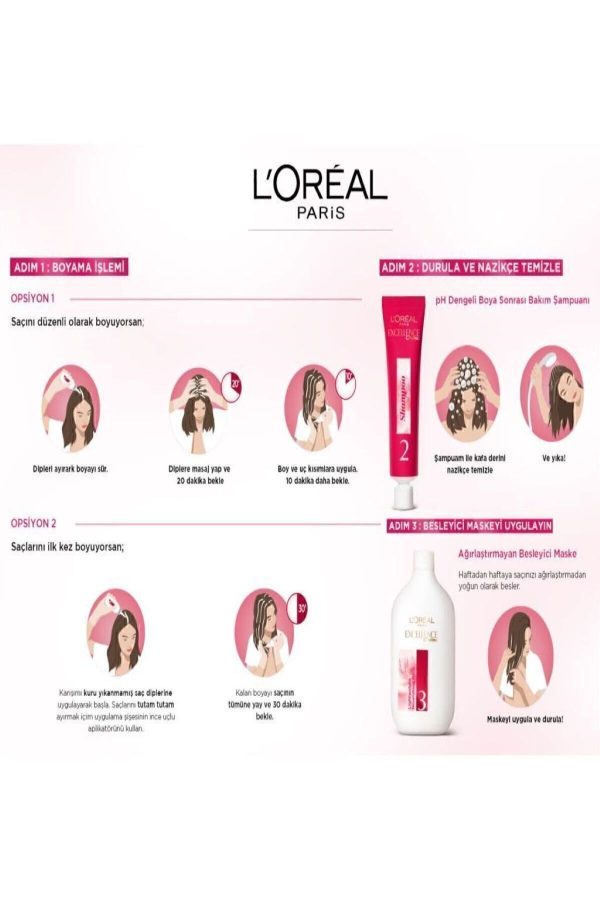 رنگ مو اورجینال برند L oreal paris مدل Excellence Creme Saç Boyası کد 1262234 - Image 7