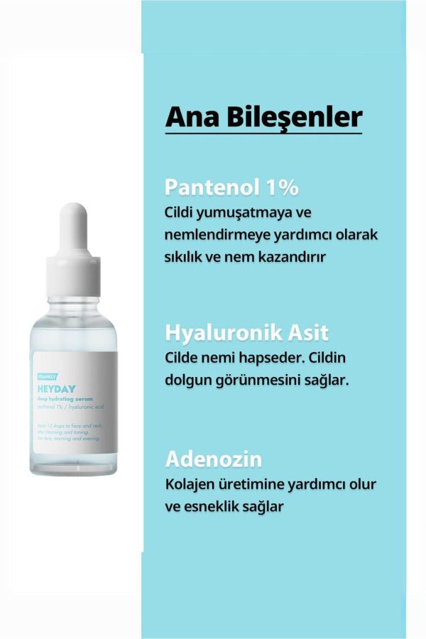 سرم پوست اورجینال برند Frankly مدل Yoğun Nemlendirici Canlandırıcı Heyday Serum کد 774018211 - Image 2