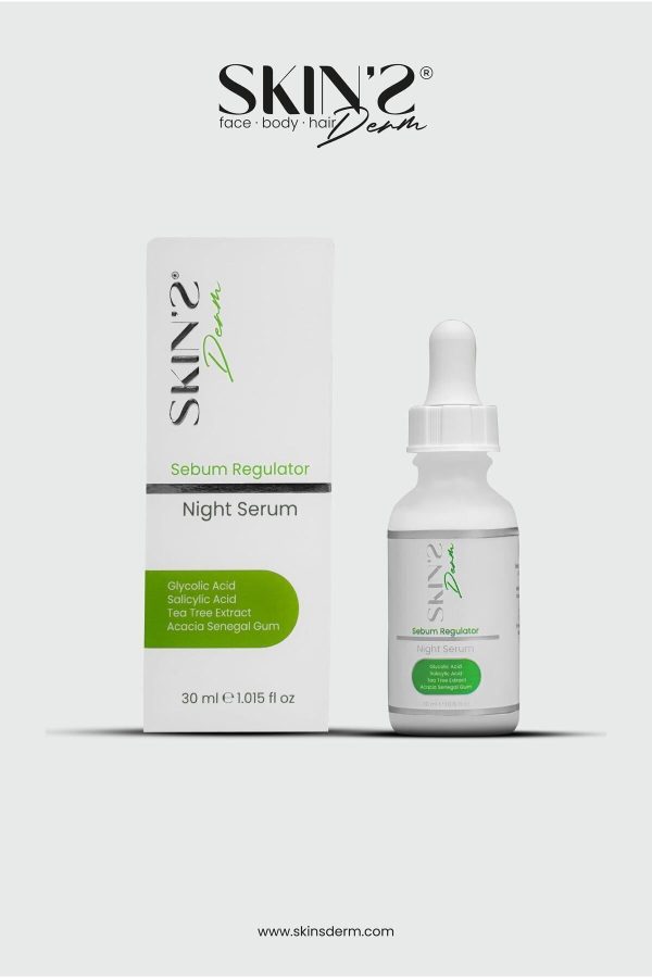 سرم پوست اورجینال برند Skins derm مدل Sebum Regulator Night Serum کد 645164064 - Image 2