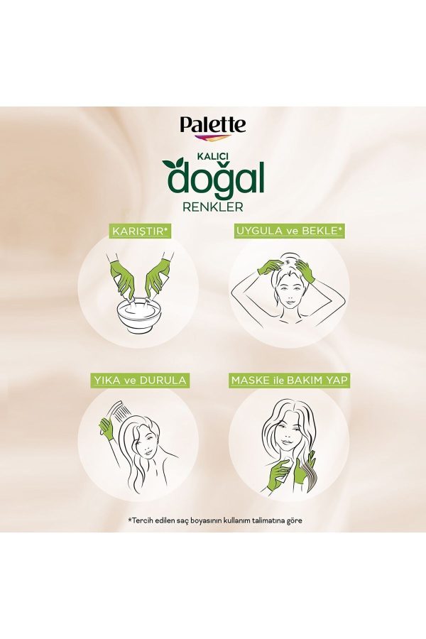 رنگ مو اورجینال برند Palette مدل Permanent Natural Hair Color کد 4425399 - Image 5