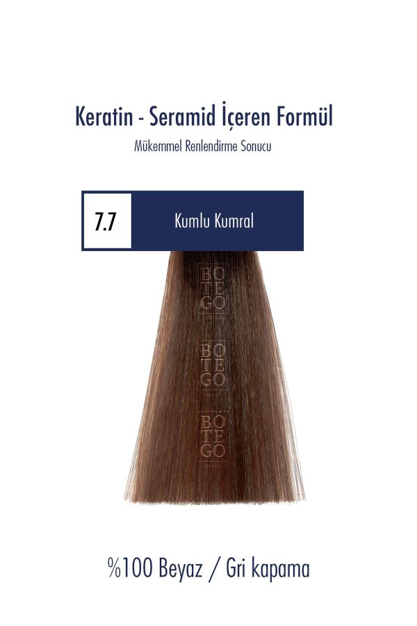 رنگ مو اورجینال برند Botegohair مدل Profesyonel Krem Boya کد 672507603 - Image 2