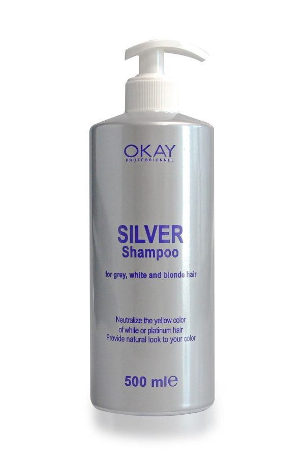 شامپو اورجینال برند Okayprofessionnel مدل Okay Silver Shampoo 500ml (Anti-Brassiness) کد 372436662