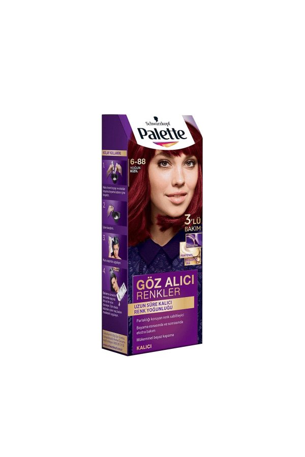 رنگ مو اورجینال برند Palette مدل Intense Red Hair Dye کد 363489225