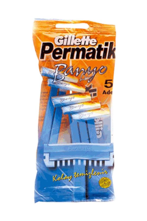 ژیلت و ریش تراش اورجینال برند Gillette مدل 5'li Banyo Permatik Tıraş Bıçağı کد 103597