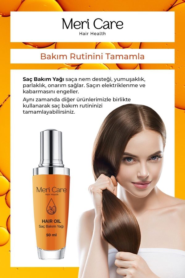 روغن و سرم مو اورجینال برند Meri care مدل Hair Care Oil 50 ml کد 797350012 - Image 4