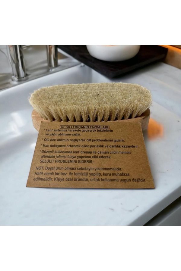 برس سلولیت اورجینال برند Bebegimin marketi مدل Natural Horsehair Cellulite Brush کد 766765648 - Image 2