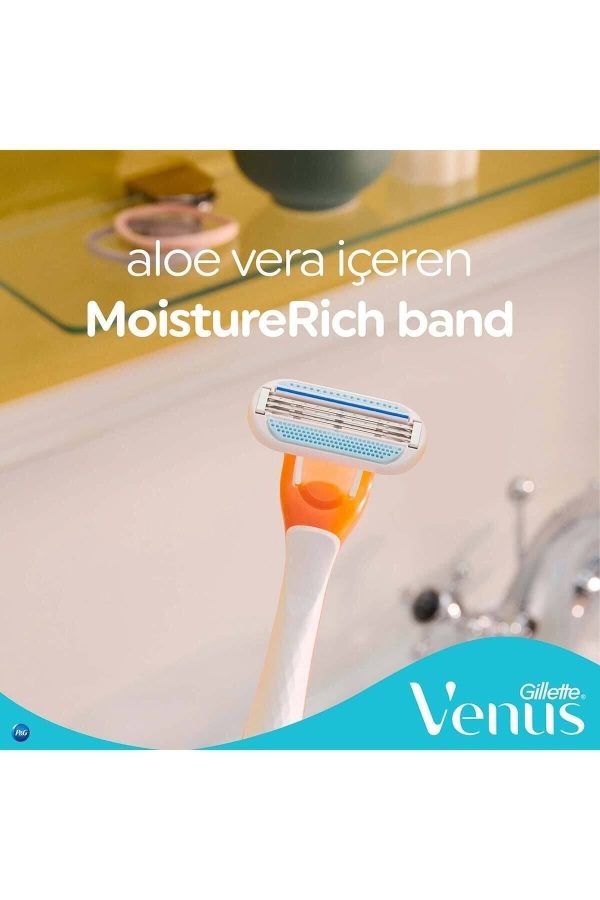 ژیلت و ریش تراش اورجینال برند Gillette venus مدل Venus Riviera Disposable Razor کد 805377009 - Image 5