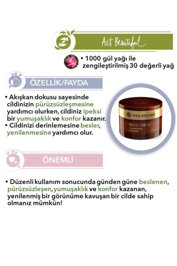 کرم صورت اورجینال برند Yves rocher مدل Nourishing Renewing Day Cream کد 242177697 - Image 2