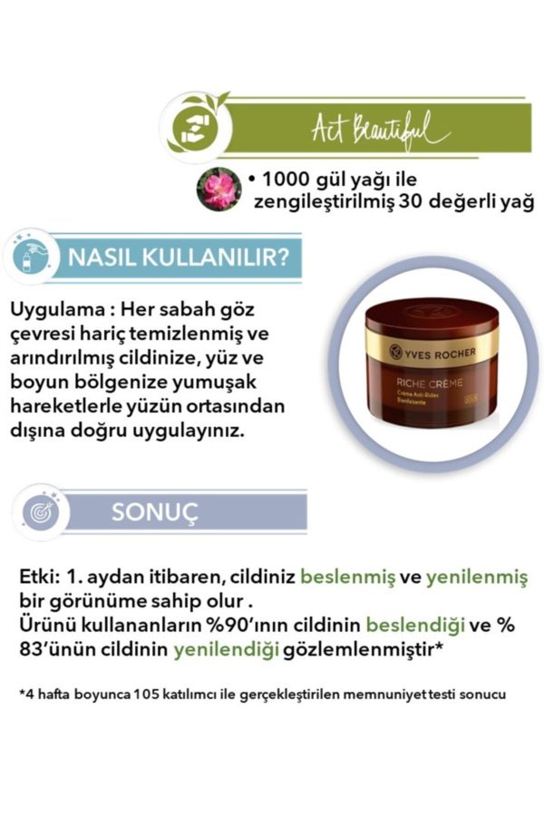 کرم صورت اورجینال برند Yves rocher مدل Nourishing Renewing Day Cream کد 242177697 - Image 3