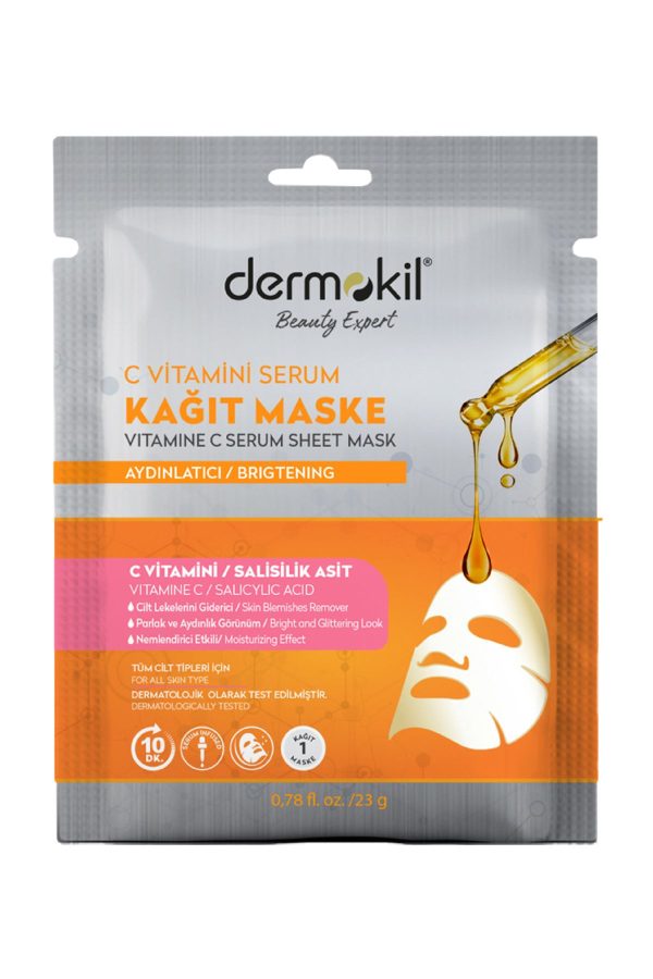 ماسک صورت اورجینال برند Dermokil مدل Vitamin C Paper Mask کد 234666126
