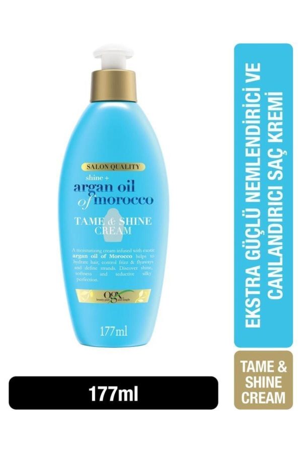 کرم مو اورجینال برند Ogx مدل Tame&shine Şekillendirici Parlaklık kremi 177ml کد 750365049