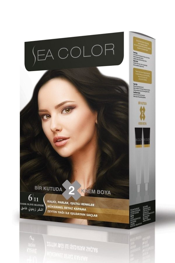 رنگ مو اورجینال برند Sea color مدل Yoğun Koyu Küllü Kumral کد 32229044
