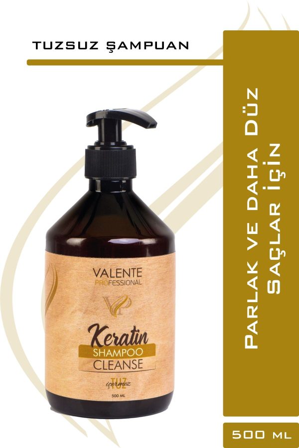 شامپو اورجینال برند Valente professional مدل Keratin Tuzsuz Şampuan 500ml کد 50358646