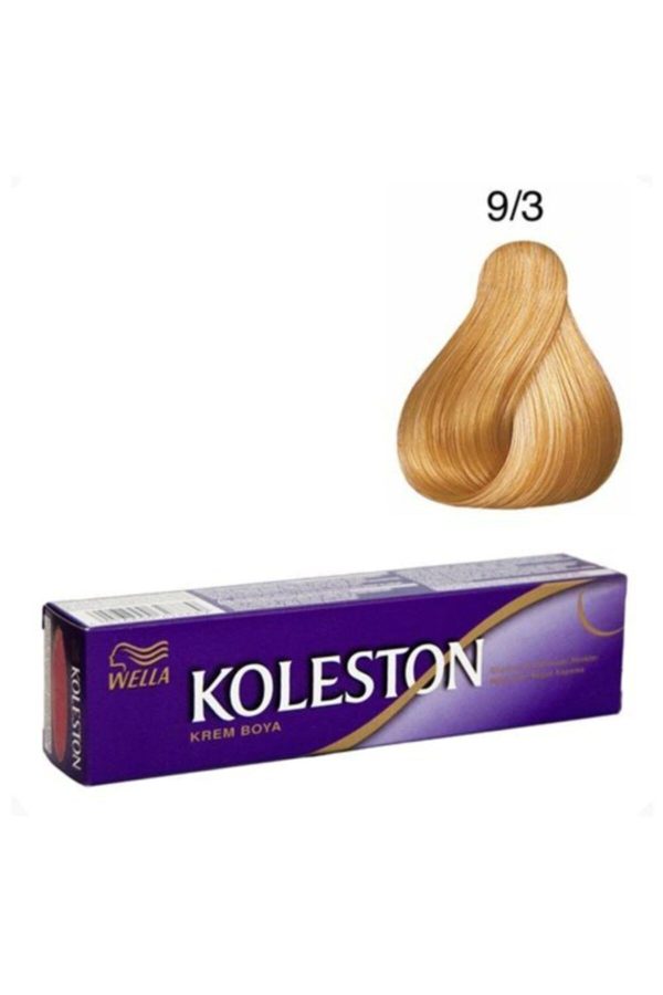 رنگ مو اورجینال برند Wella مدل Tüp Boya 9/3 Altın Sarısı کد 96335113