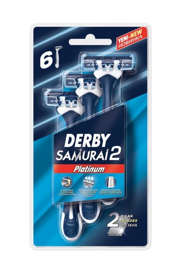 ژیلت و ریش تراش اورجینال برند Derbey مدل Derby Samurai Platinum 2 کد 62976046