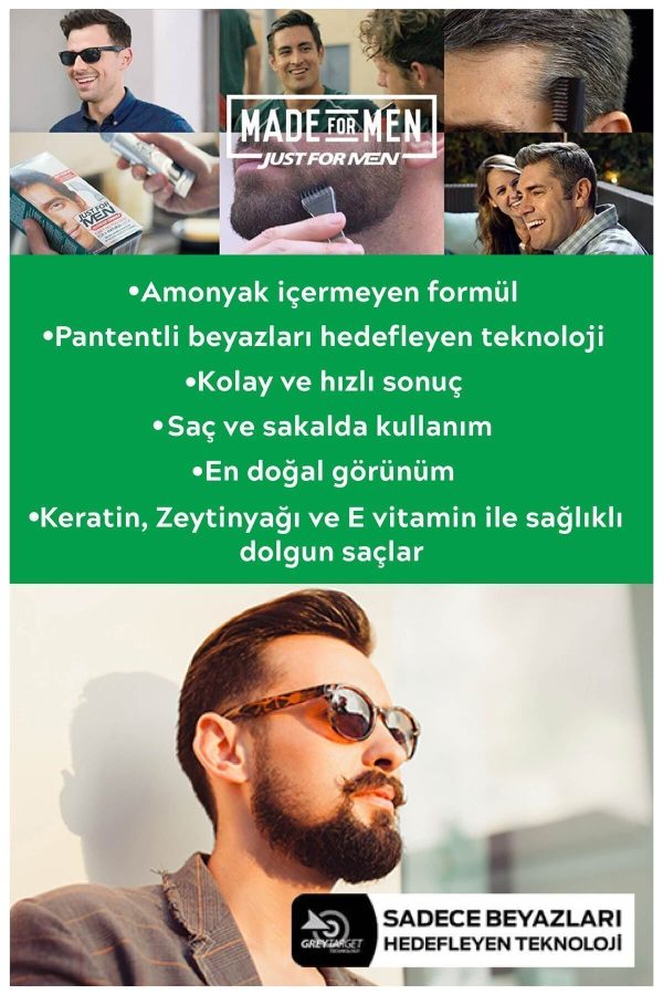 رنگ مو اورجینال برند Just for men مدل H-55 کد 174798350 - Image 3