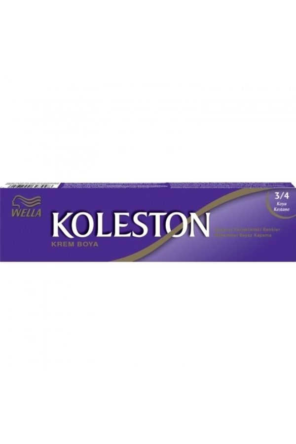 رنگ مو اورجینال برند Wella مدل Tüp Boya 3/4 Koyu Kestane کد 382809555