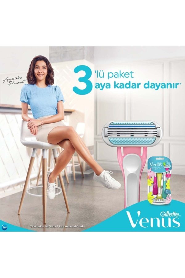 ژیلت و ریش تراش اورجینال برند Gillette venus کد 46682187 - Image 3
