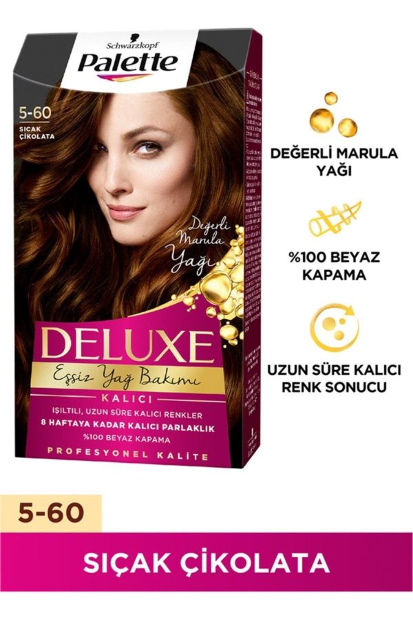 رنگ مو اورجینال برند Palette مدل Deluxe Saç Boyası 5-60 کد 193127730