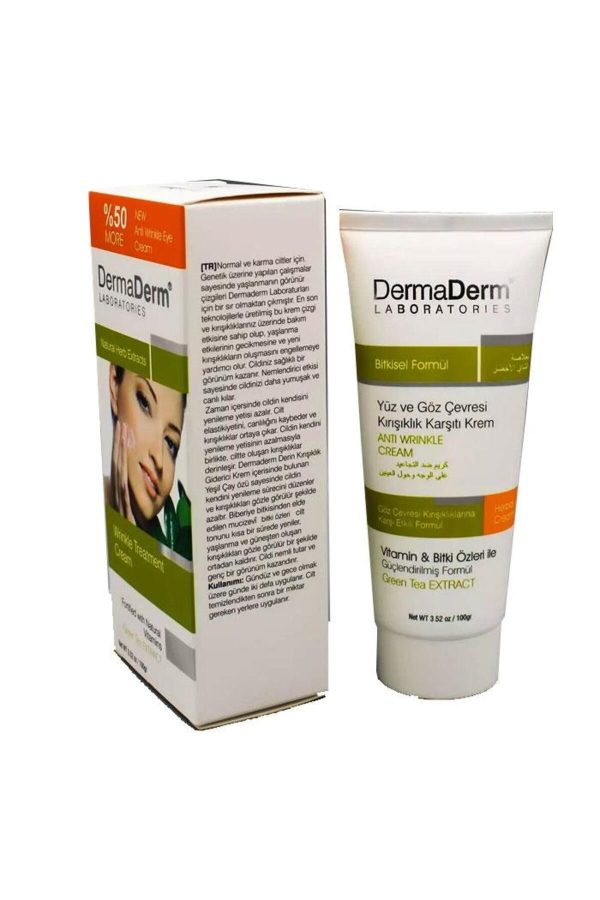 کرم صورت اورجینال برند Dermaderm مدل Green Tea Extract Cream 100g کد 2844544 - Image 3