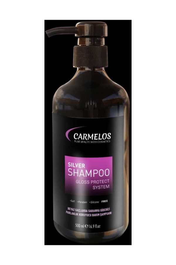 شامپو اورجینال برند Carmelos مدل Silver (purple) Shampoo 500ml کد 35523483