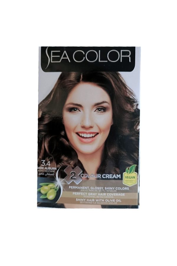 رنگ مو اورجینال برند Seacolor مدل Sea Color 3,4 Koyu Kestane کد 299943437