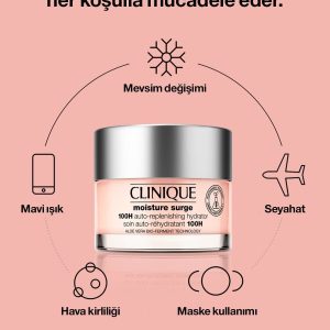 کرم صورت اورجینال برند Clinique مدل Moisture Surge 100h 15 ml کد 90840851