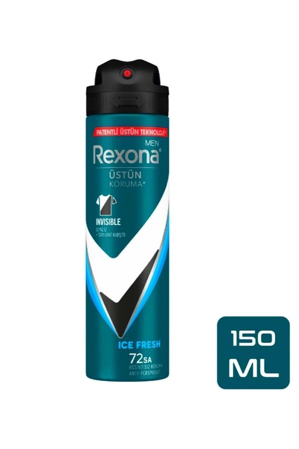 دئودورانت اورجینال برند Rexona مدل Invisible Ice Fresh 150 ml کد 734972629
