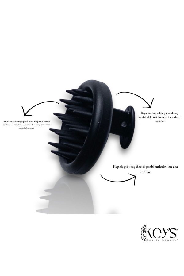 برس و شانه مو اورجینال برند Keys to beauty مدل 100% Silicone Shower Massage Comb کد 827947320