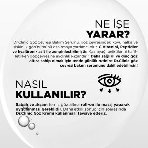 سرم پوست اورجینال برند Dr clinic مدل Eye Contour Serum 10ml کد 131273804