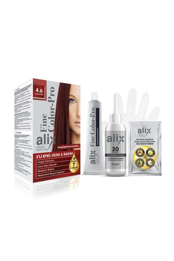 رنگ مو اورجینال برند Alix مدل 46 Ateş Kızılı کد 162098076 - Image 2