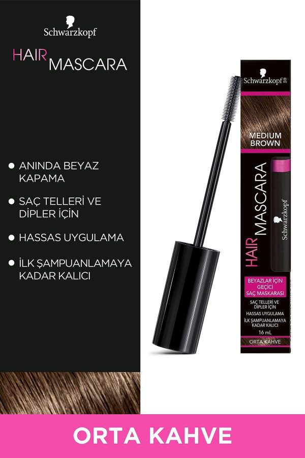 رنگ مو اورجینال برند Schwarzkopf مدل Saç Maskarası Orta Kahve کد 46710575