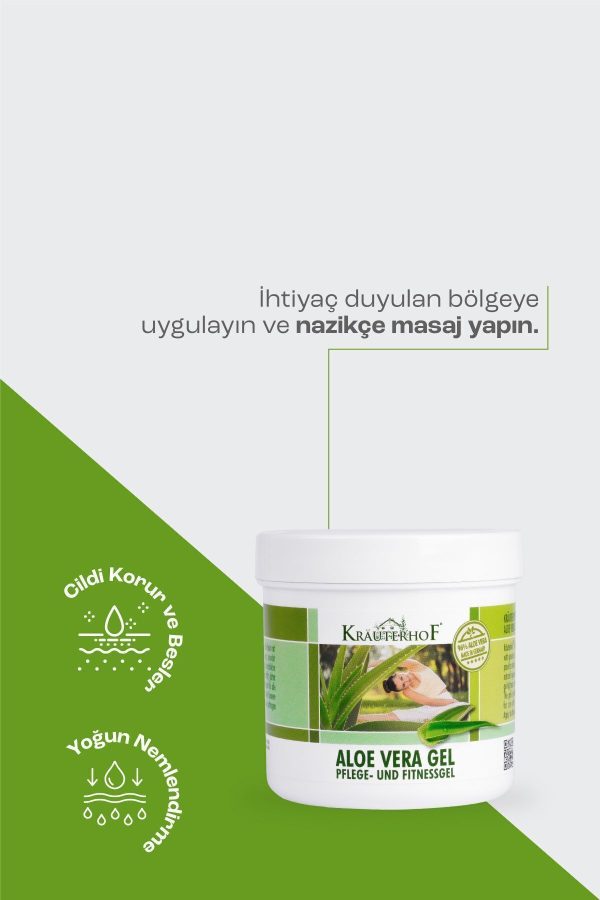 کرم بدن اورجینال برند Krauterhof مدل Aloe-vera Jel 250 ml کد 6534028 - Image 4