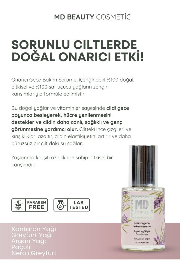 سرم پوست اورجینال برند Mdbeauty مدل Onarıcı Gece Bakım Serumu کد 833176647 - Image 3