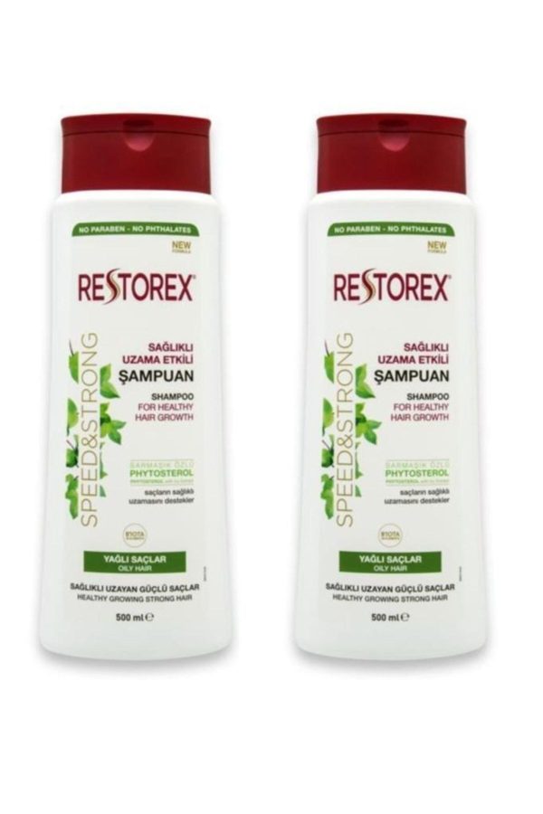 شامپو اورجینال برند Restorex مدل Shampoo 500ml+500ml for Oily Hair کد 91754478