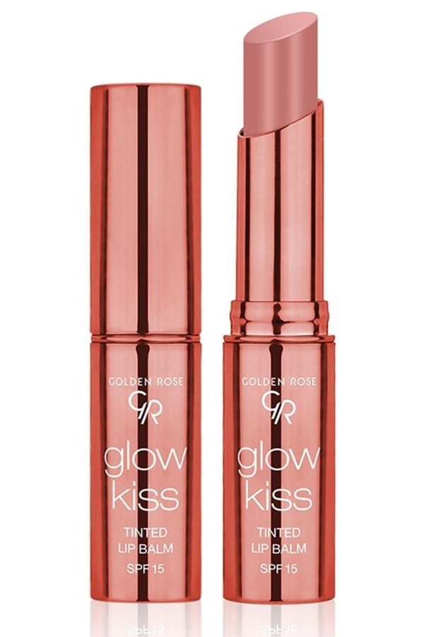 کرم لب اورجینال برند Golden rose مدل Glow Kiss Tinted Lip Balm کد 328900168