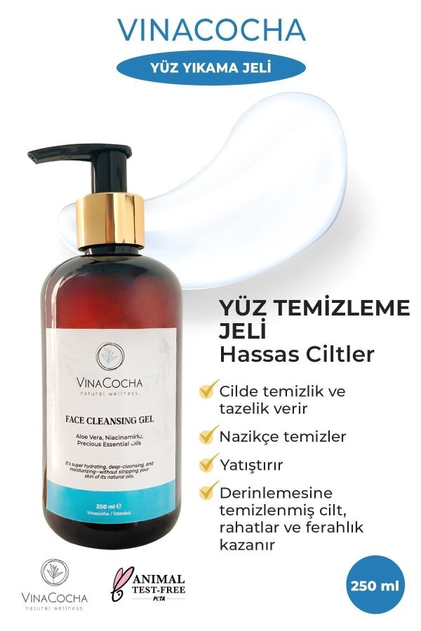 پاک کننده صورت اورجینال برند Vinacocha مدل Facial Cleansing Gel کد 741950462 - Image 2